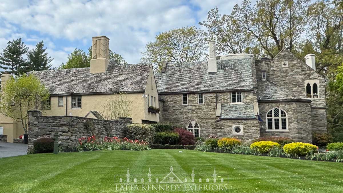 Slate Repairs, Copper Gutters, and Fresh Paint in Villanova