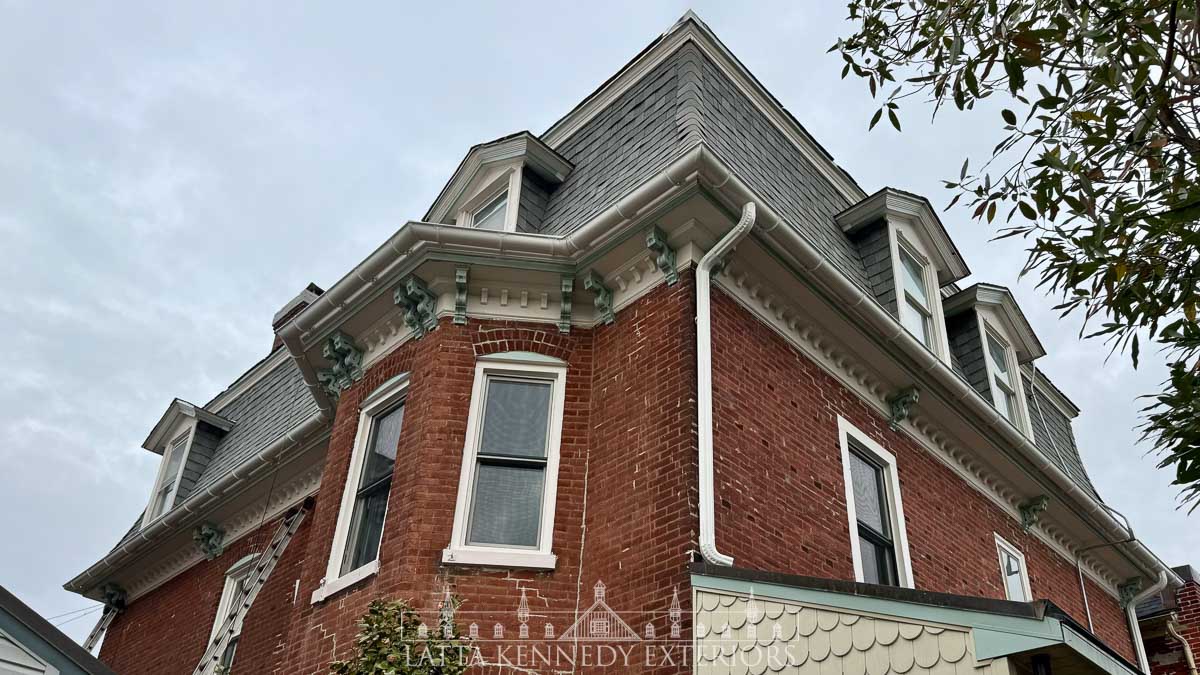 New Half Round Gutters in Phoenixville