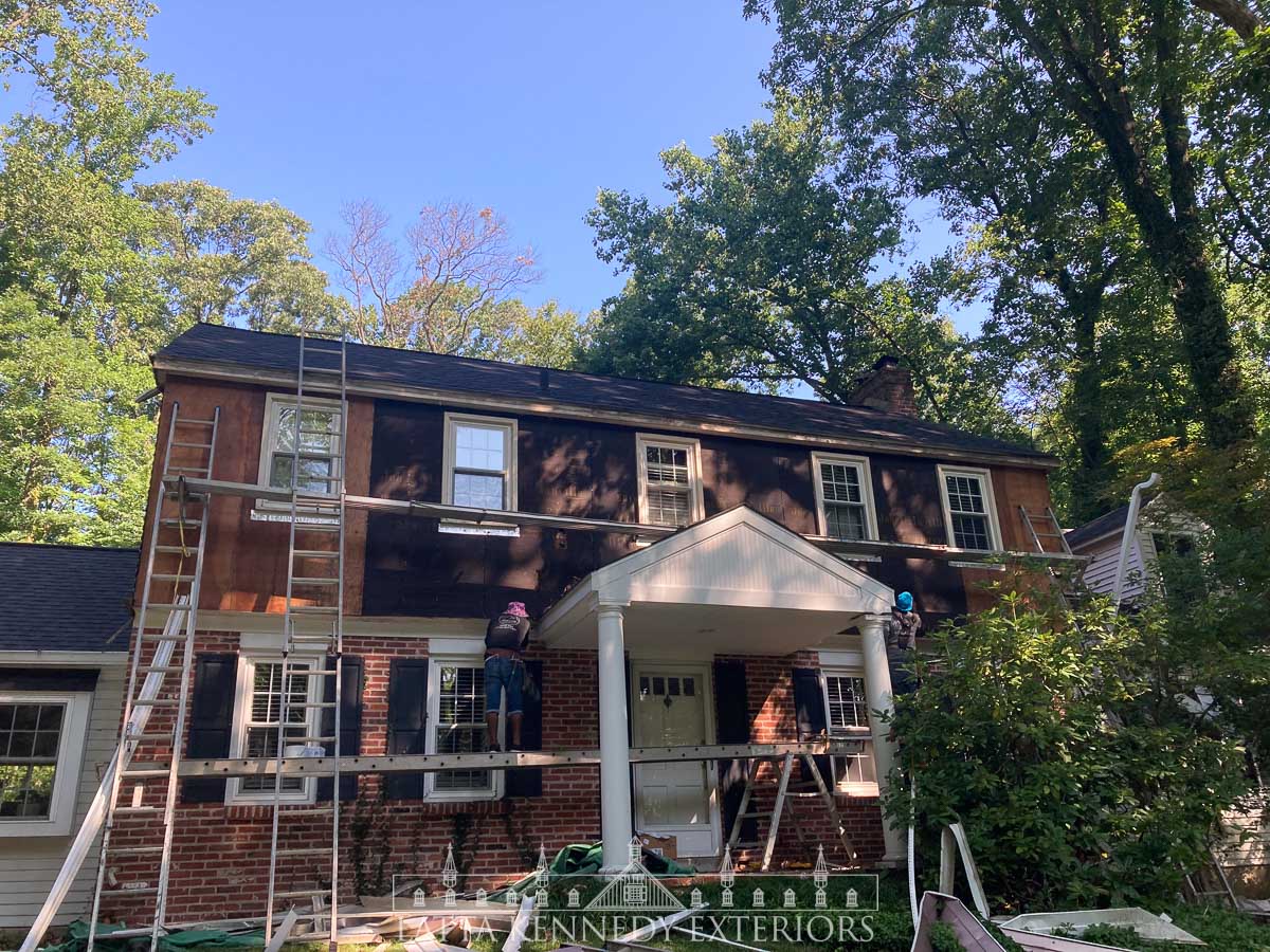 Storm Damage Exterior Remodel in Phoenixville